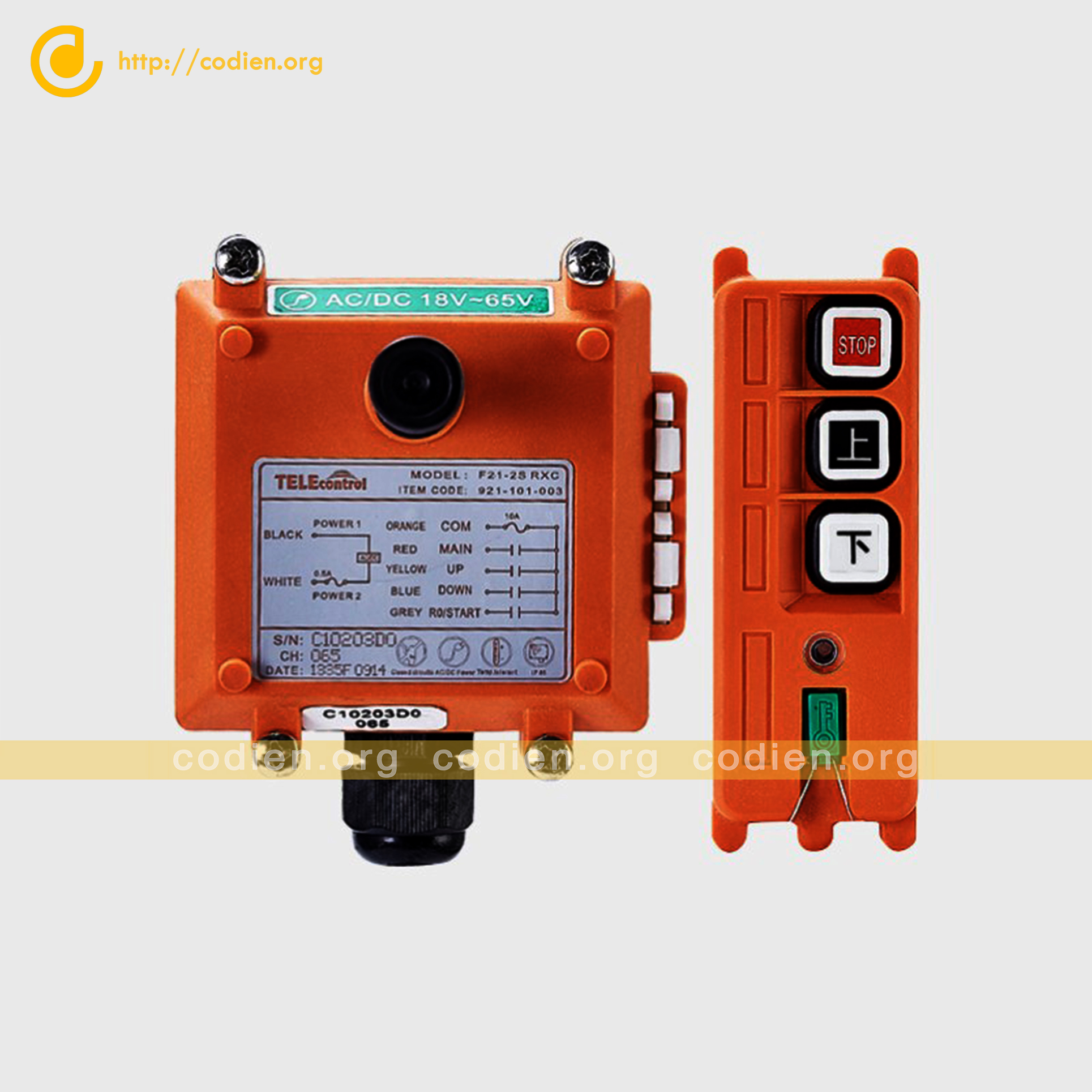 Điều khiển cầu trục từ xa Telecrane F21-2S