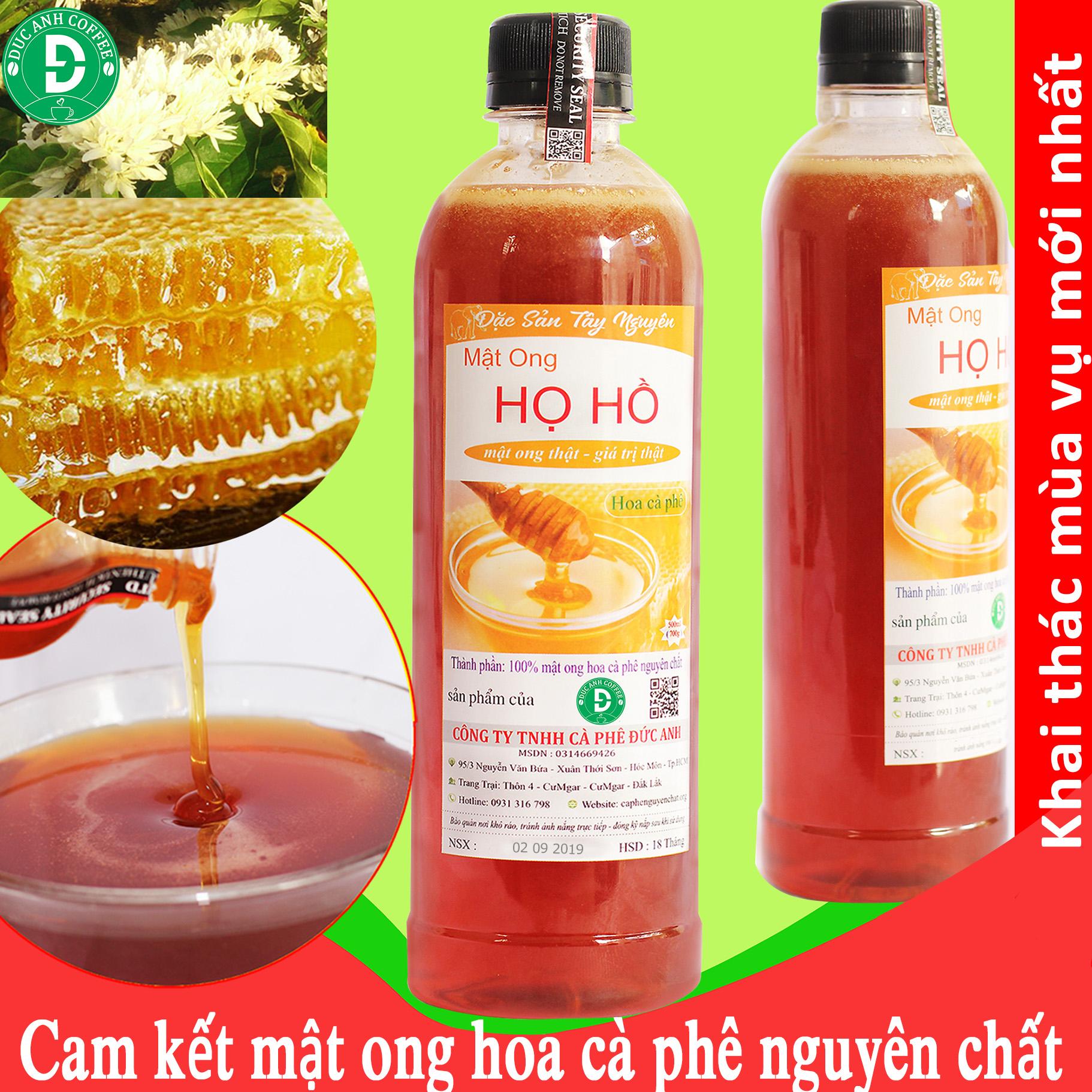 2 chai mật ong nguyên chất hoa cà phê - mật ong họ hồ thuộc công ty tnhh cà phê đức anh