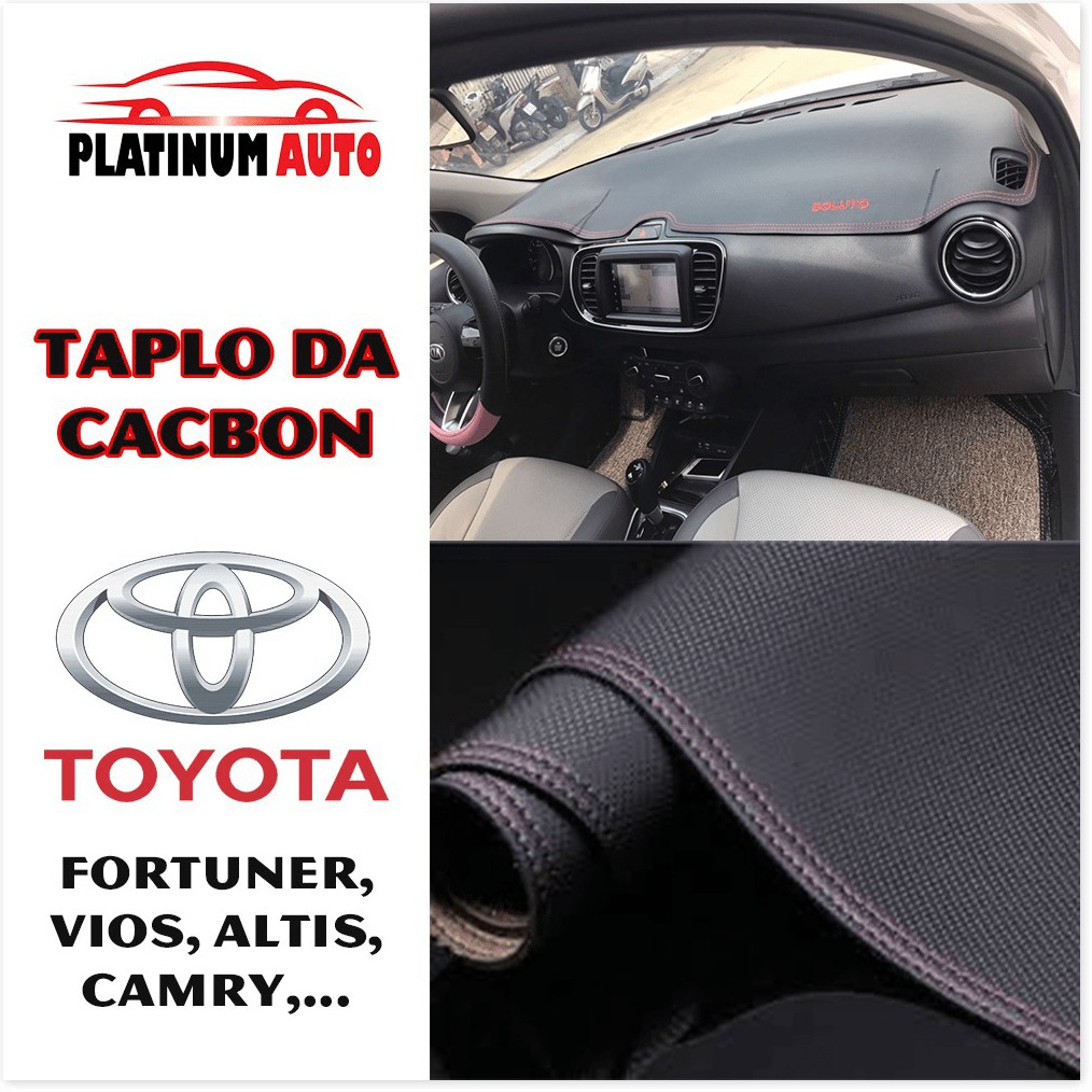 Thảm Taplo Da Cacbon Ô Tô Toyota - Camry