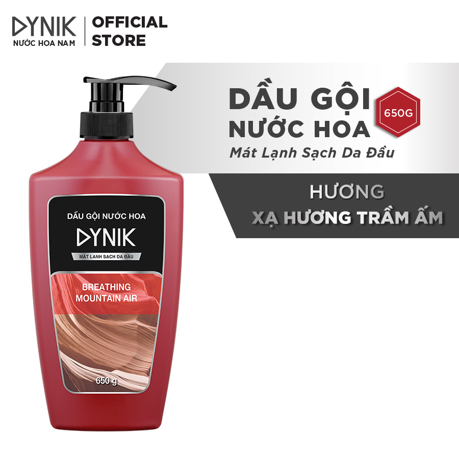 Dầu gội nam DYNIK Xạ Hương Trầm Ấm 650g