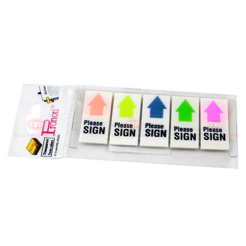 Giấy note Sign here (phân trang nhựa)