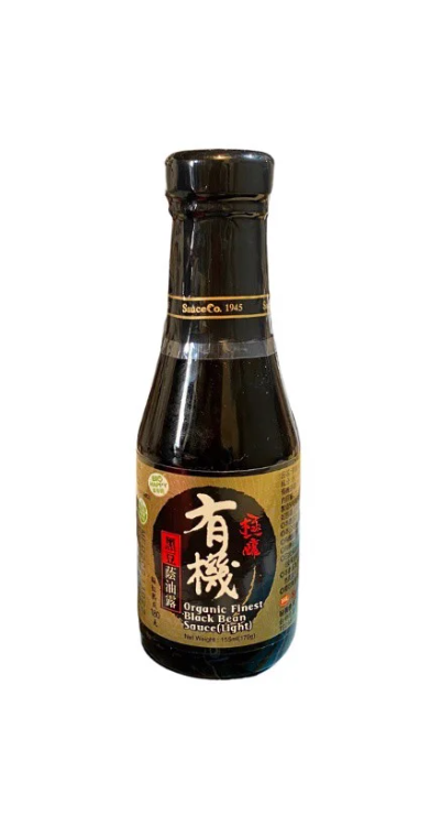 Nước tương đậu đen hữu cơ ít muối Organic Black Bean sauce Light - 155ml