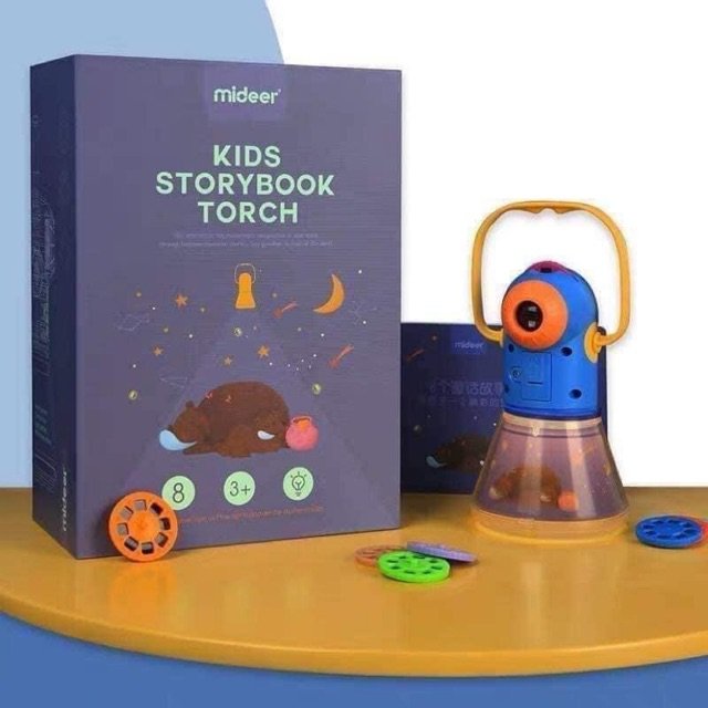[HÀNG CHÍNH HÃNG] Đèn pin kể chuyện KIDS STORYBOOK TORCH kết hợp đèn ngủ Mideer