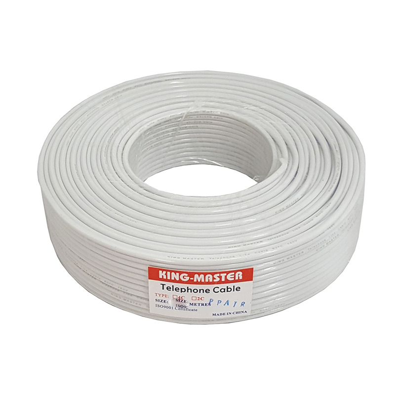 Cuộn 150M cáp điện thoại RJ11 2 line và 4 line Kingmaster