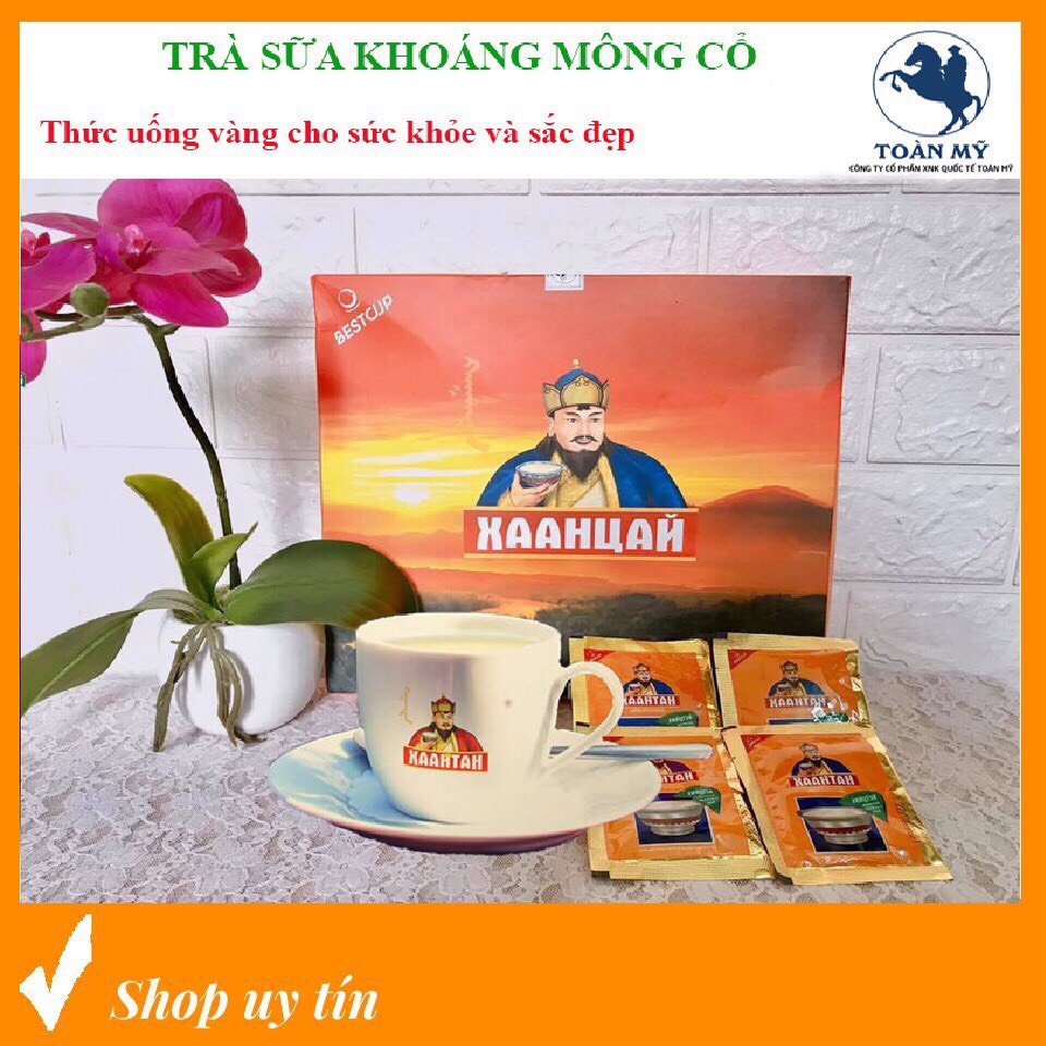Trà Sữa Khoáng Mông Cổ KHAATAN Khỏe Mạnh Đẹp Da Loại Hòa Tan 30 gói x 13.5g