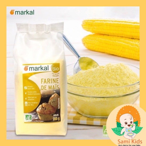 Bột bắp hữu cơ Markal, bột ngô nguyên liệu làm bánh, váng sữa