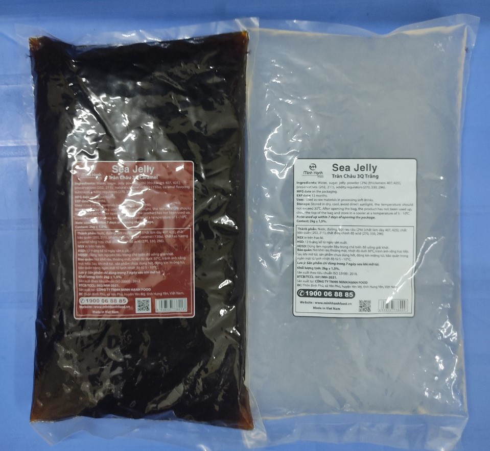 Trân châu 3q/trân châu Sea Jelly minh hạnh đen/trắng 2kg/gói