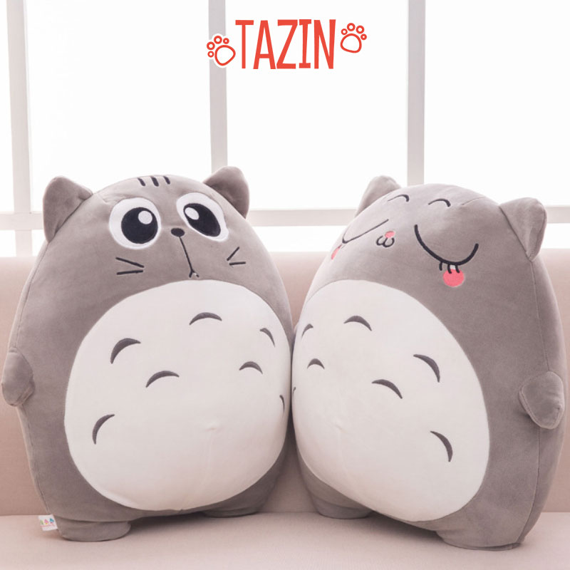 Gấu bông Totoro Biểu Cảm mềm mịn size nhỏ 35cm, phù hợp làm đồ trang trí hoặc thú nhồi bông để ôm cho trẻ nhỏ.