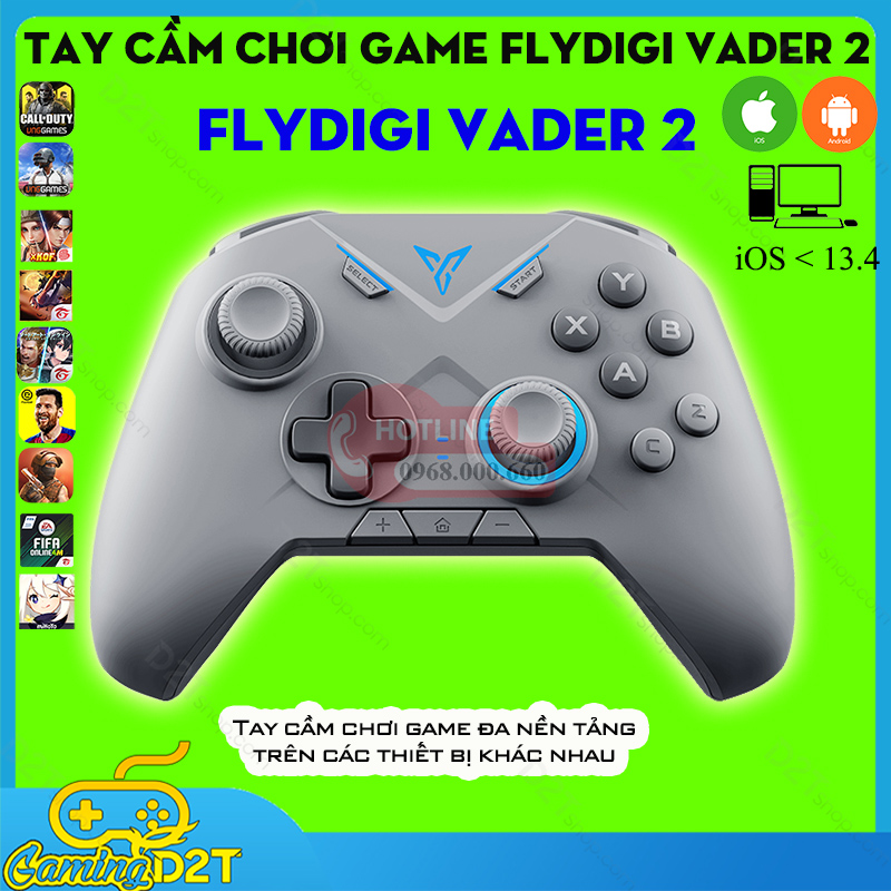 Flydigi Vader 2 | Tay cầm chơi game đa nền tảng Liên quân COD PUBG cho IOS AndroidPC Androi TVbox Xbox One