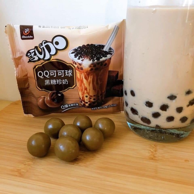 Kẹo trà sữa trân châu đường đen 27k/gói 40g, chất lượng đảm bảo an toàn đến sức khỏe người sử dụng, cam kết hàng đúng mô tả