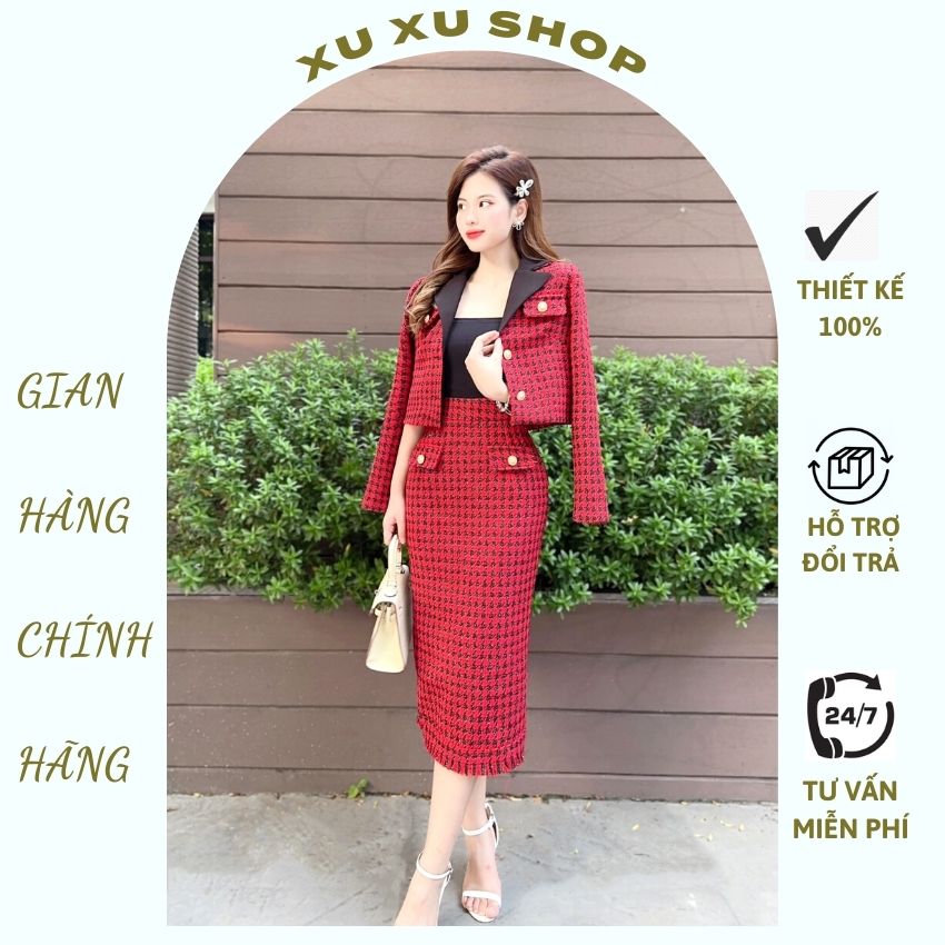 Bộ váy dạ tweed đẹp cao cấp 1600k httpLienFashionvn HỆ THỐNG ORDE   lien fashion