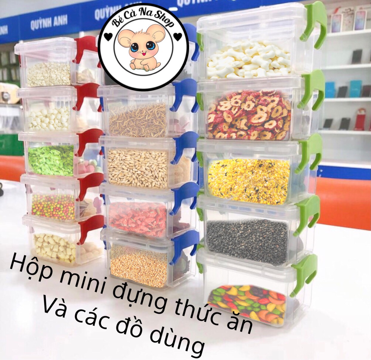 hộp mini đựng thức ăn cho hamster sang chảnh . hàng hiếm