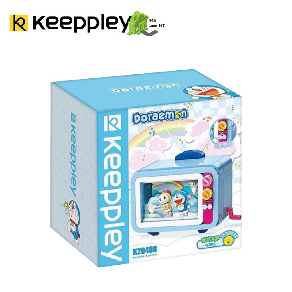Đồ Chơi Lắp Ráp Qman Keeppley 20408 BộTivi Doraemon Nobita Cho Trẻ Từ 6 Tuổi