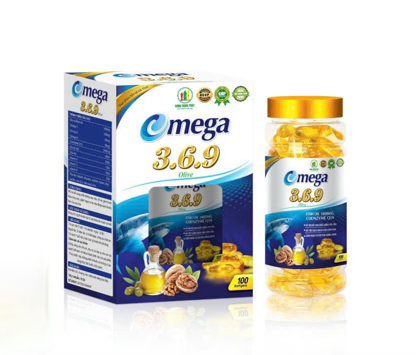 Viên dầu cá omega 369 olive viên uống dầu cá giúp bổ não, sáng mắt, khoẻ mạnh tim mạch/hộp 100 viên