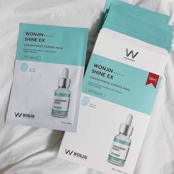 Hộp mặt nạ wonjin shine ex 10 miếng tặng 1 miếng