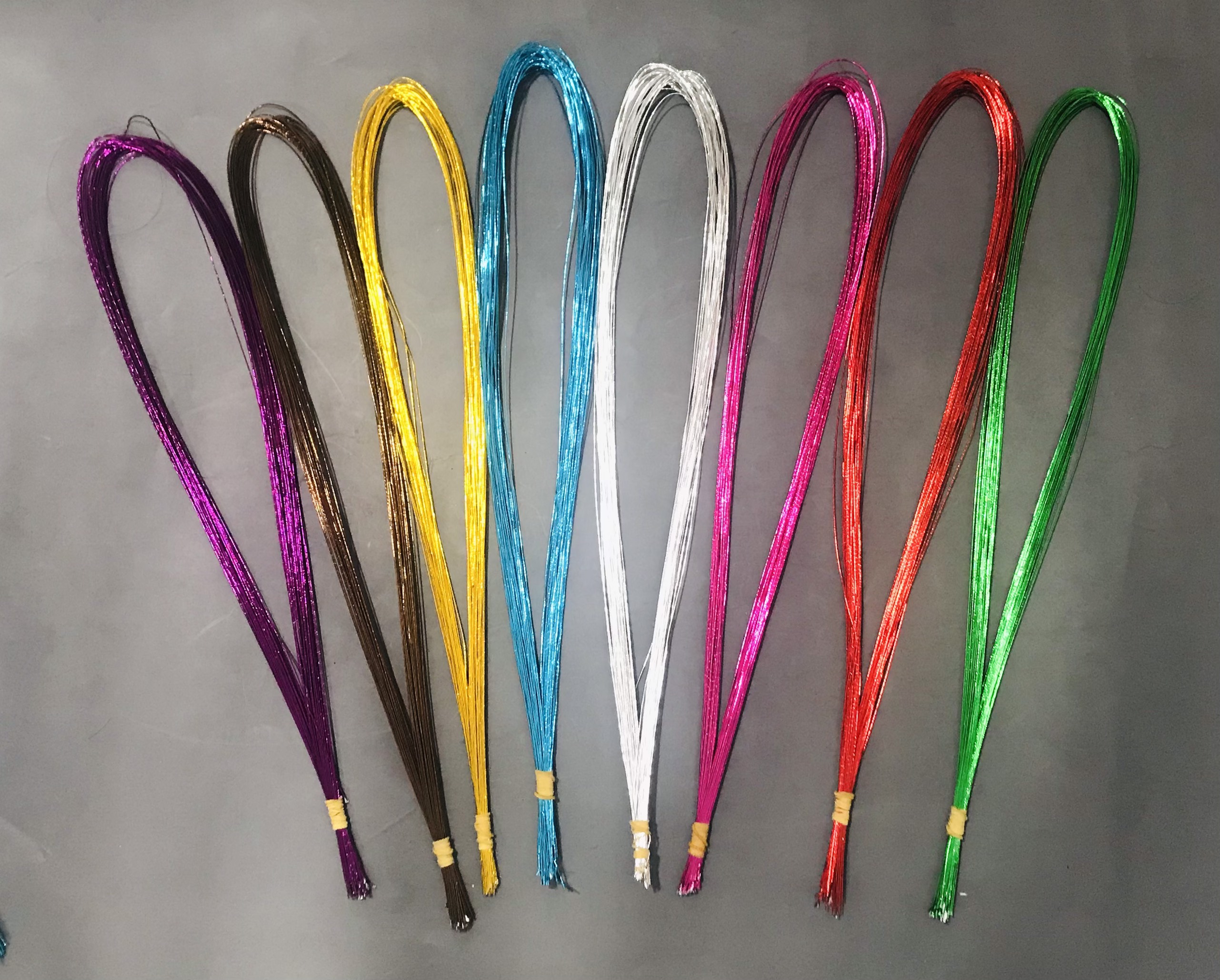 Kẽm xi cứng làm hoa, phụ kiện handmade,..... bó 40 sợi, dài 80cm/sợi