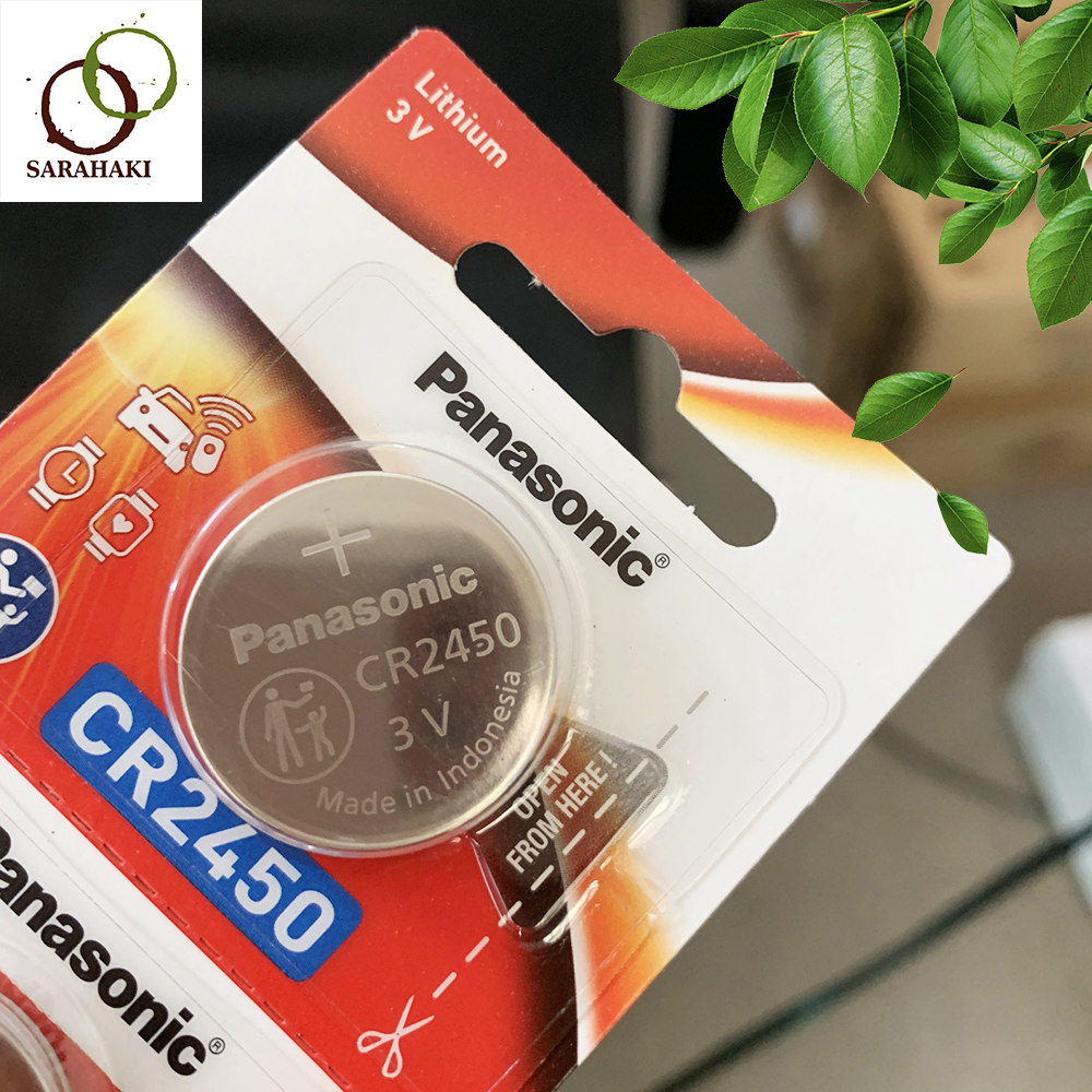 Pin cr2450 panasonic 2450 3v lithium hàng chính hãng - vỉ 1 viên