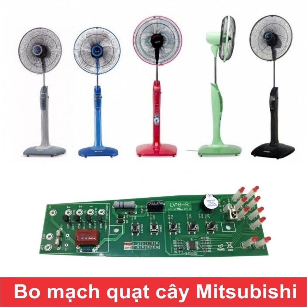 Bo mạch quạt , điểu khiển quạt Mitsubishi LV16-RV , LV16-RM , LV16-RT , LV16-RR , LV16-RS , LV16-R..