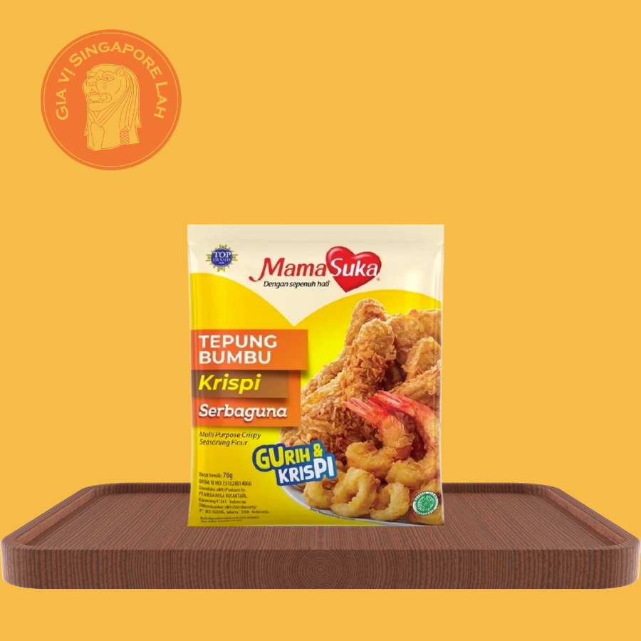 [EXP 10/4/26] Mamasuka - Bột gia vị chiên giòn đa dụng Indonesia / Multi Purpose Crispy Seasoning Flour 210g