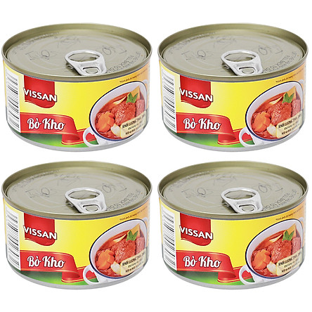 Combo 4 Hộp Bò Kho Vissan Hộp 200g