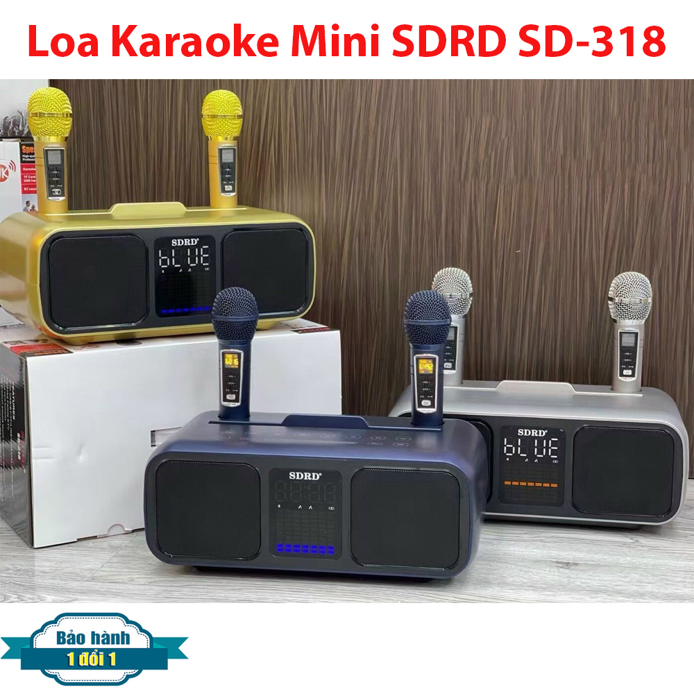 Loa Karaoke Bluetooth SDRD SD 318 - Loa Karaoke Mini Công Suất Lớn
