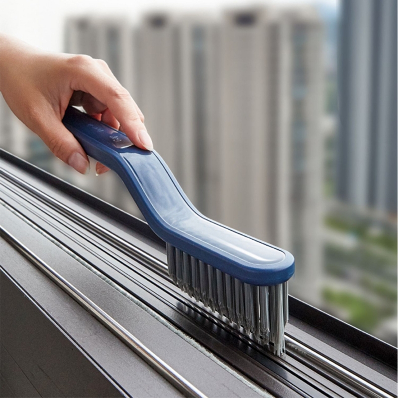 Bàn Chải Vệ Sinh Kẽ Hở Kèm Gắp Rác 2 Trong 1 Đa Năng,nhà tắm chà góc tường, chà khe hở sàn-HAUSE