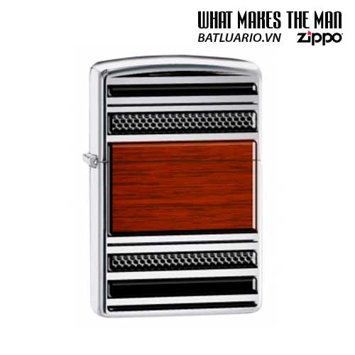Bật lửa zippo 28676 - zippo steel and wood