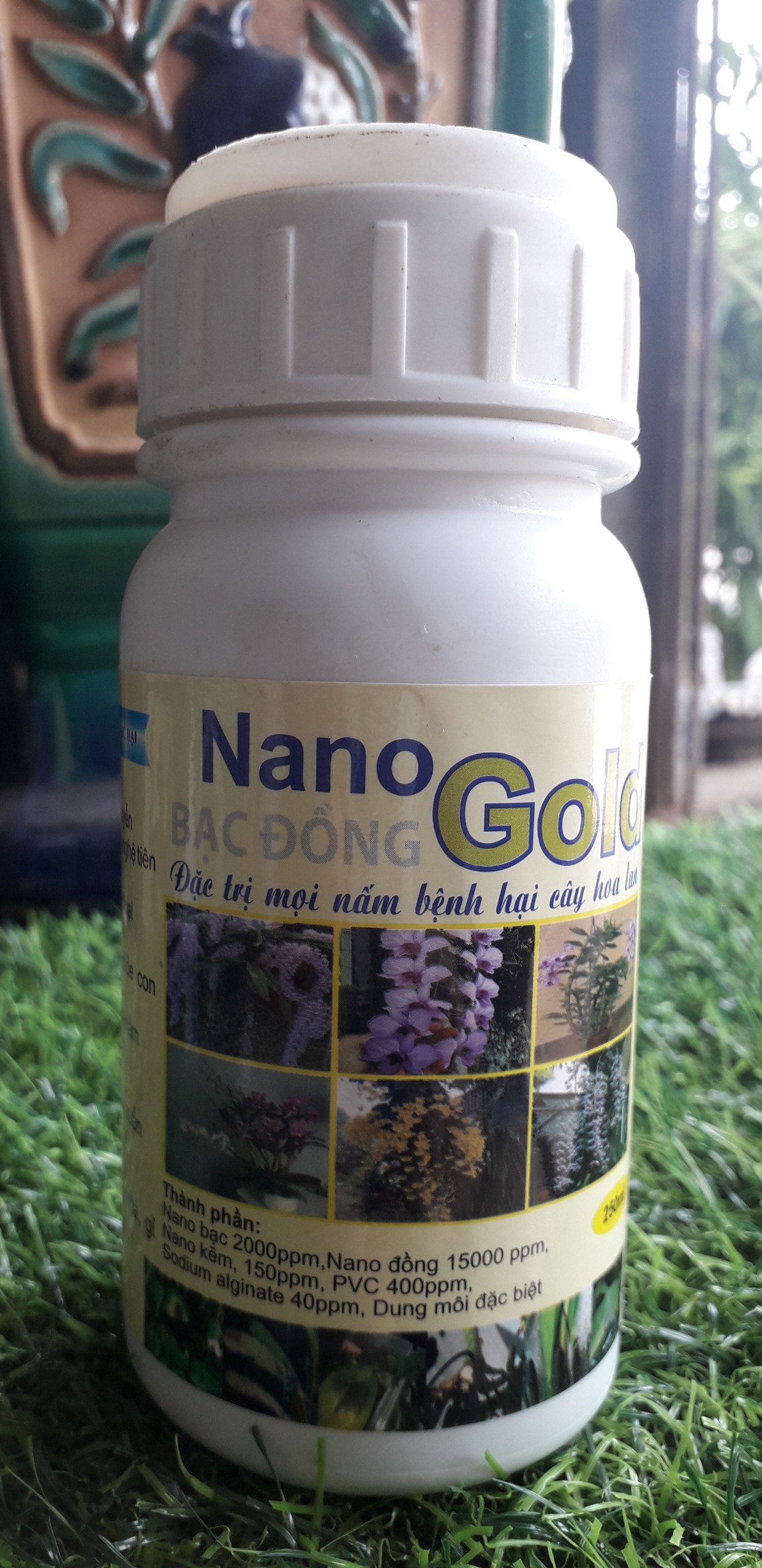Nano gold bạc đồng - chế phẩm nấm bệnh cho phong lan chai 250ml