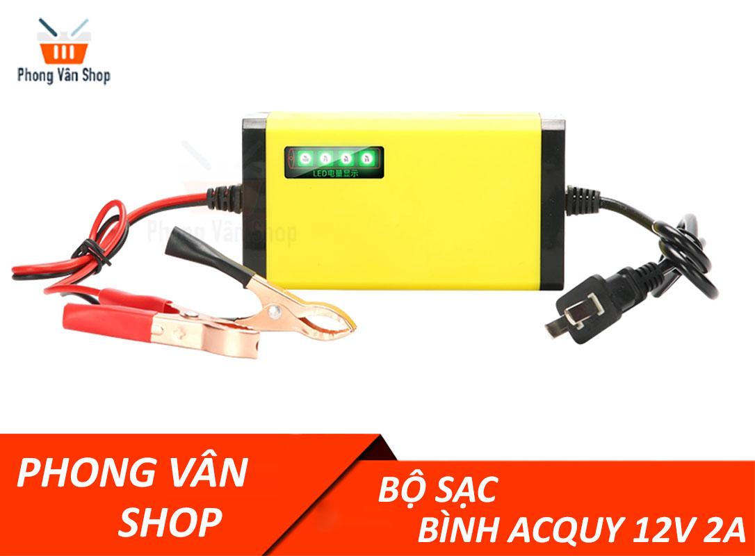 Bộ sạc bình acquy thông minh tự ngắt 12v2a