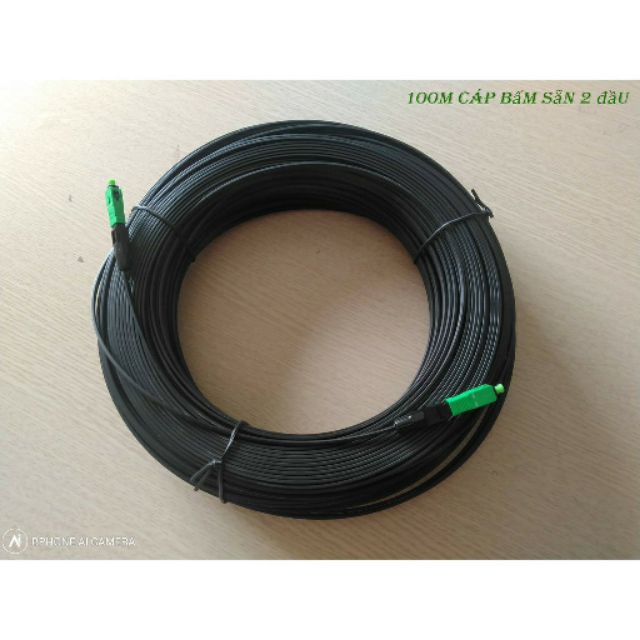 50 m cáp quang bấm sẵn 2 đầu , cáp 1 fo