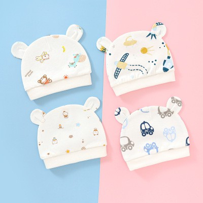 Mũ sơ sinh cotton loại mỏng cho bé