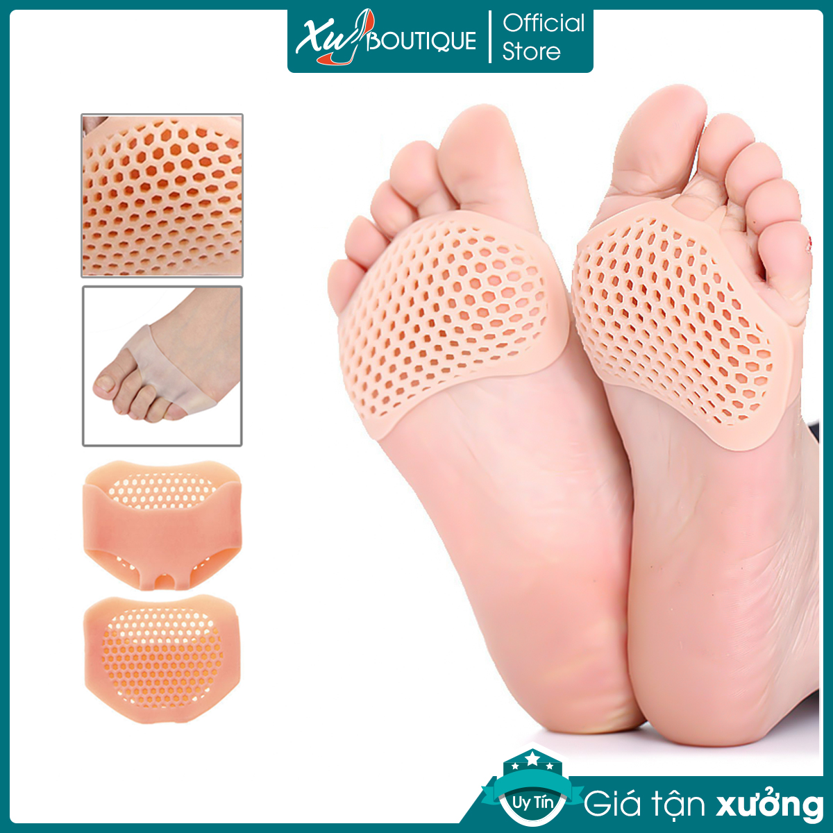 Miếng Lót Mũi  Xỏ Ngón Chống Chai Chân Giày Cao Gót Nữ Silicon