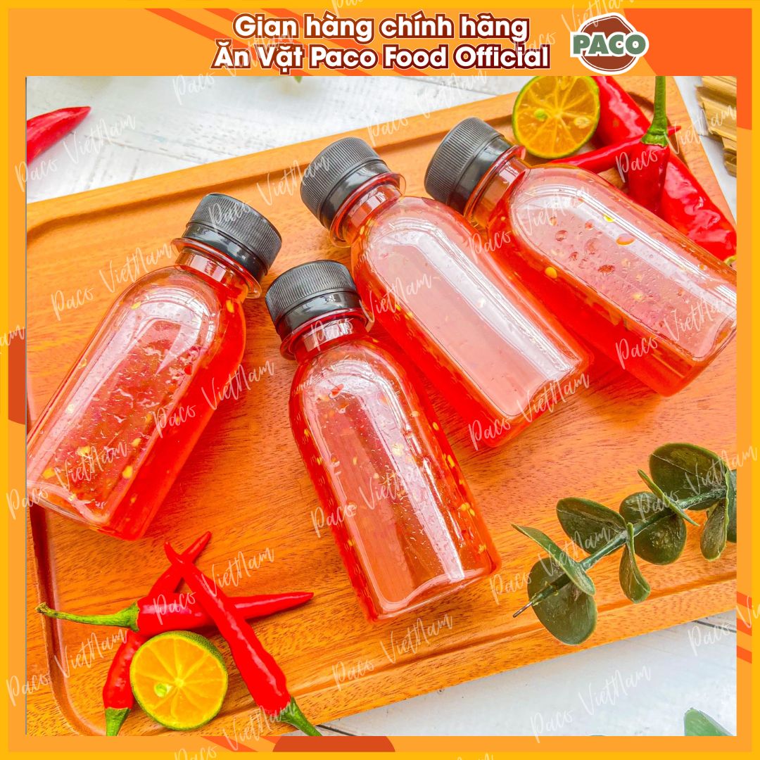 lẻ chai sốt mắm tắc ăn kèm bánh tráng PACO FOOD chuẩn vị organic nhà nấu ngon chất lượng 100ml/250ml