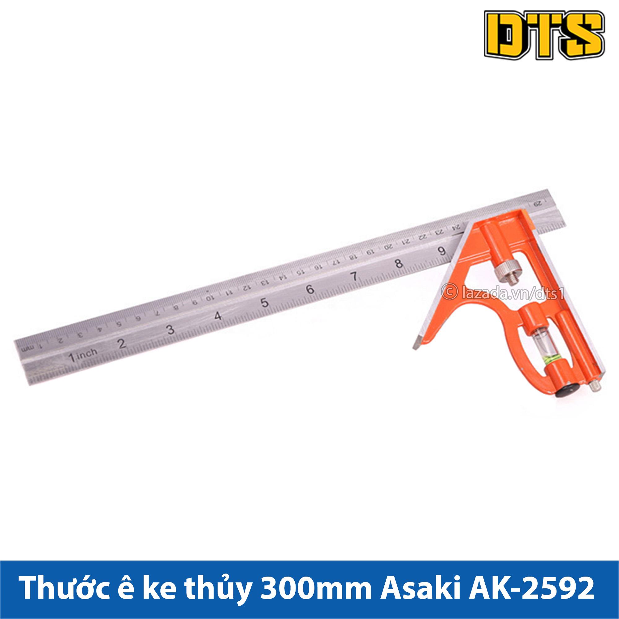 Thước ê ke thủy 300mm asaki ak-2592