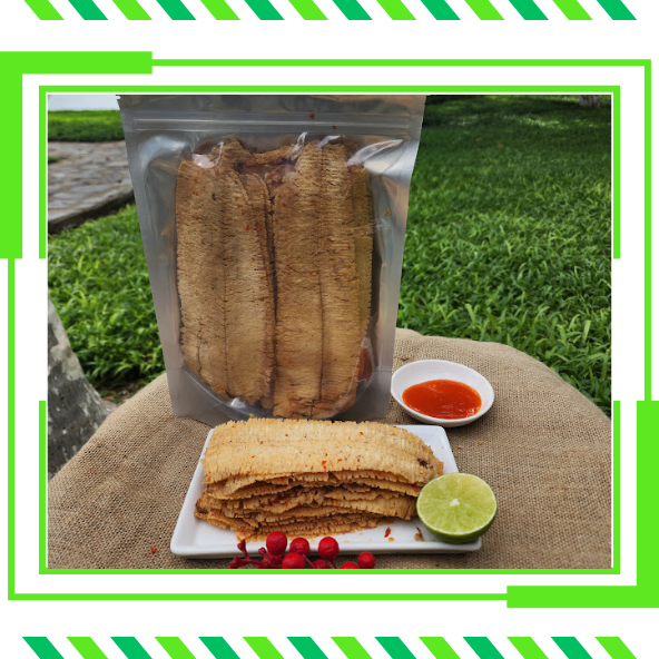 Khô mực lá cán tẩm gia vị nha trang, size trung , gói 500gr - cá cơm khô nha trang