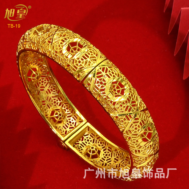 Thời trang quốc gia vòng tay giả vàng vòng tay chạm khắc chạm khắc chạm khắc chạm khắc vòng tay nữ vòng tay đám cưới lễ hội vàng cát