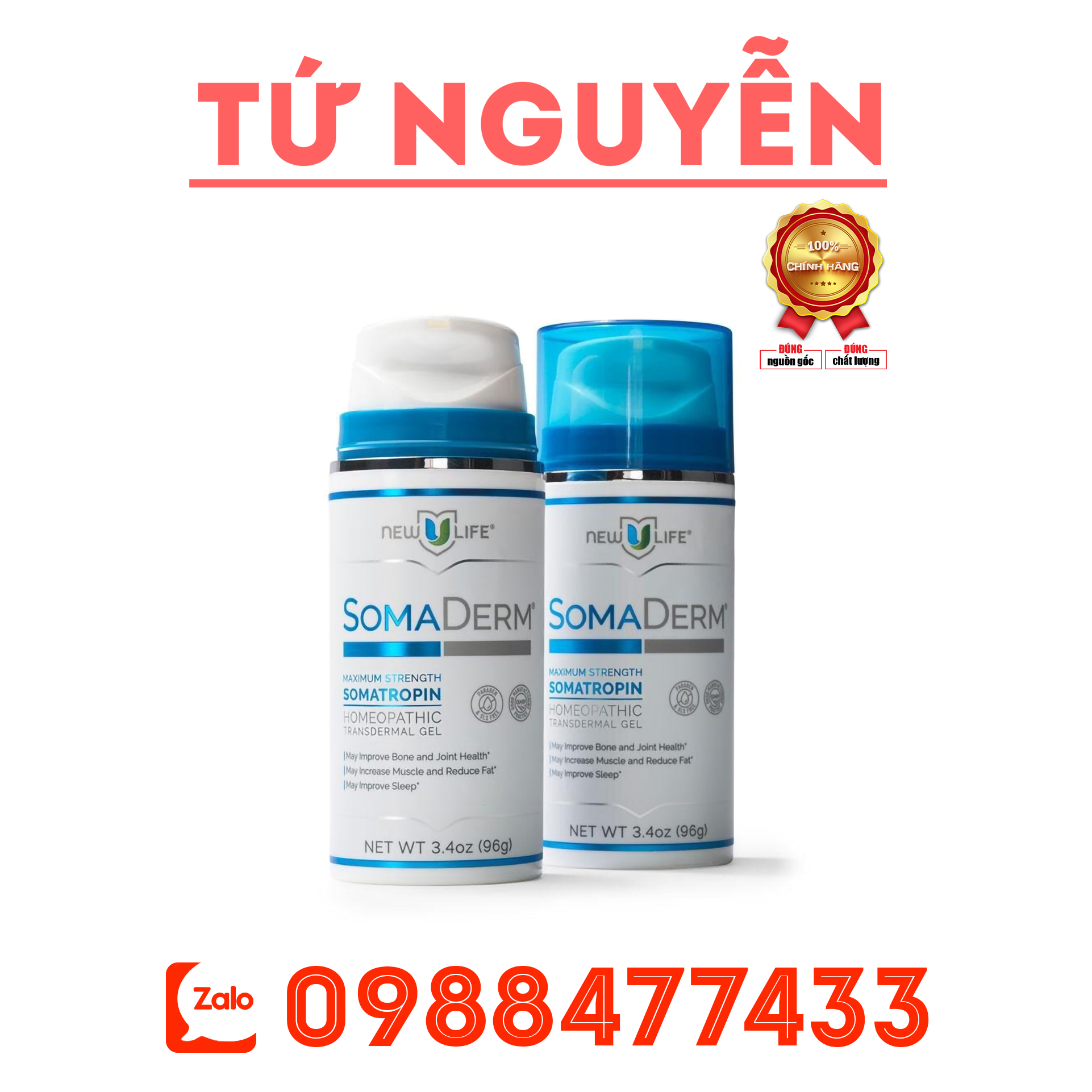 Somaderm gel mỹ