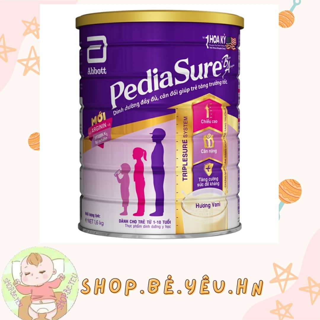Sữa bột Pediasure hương vani 1,6kg