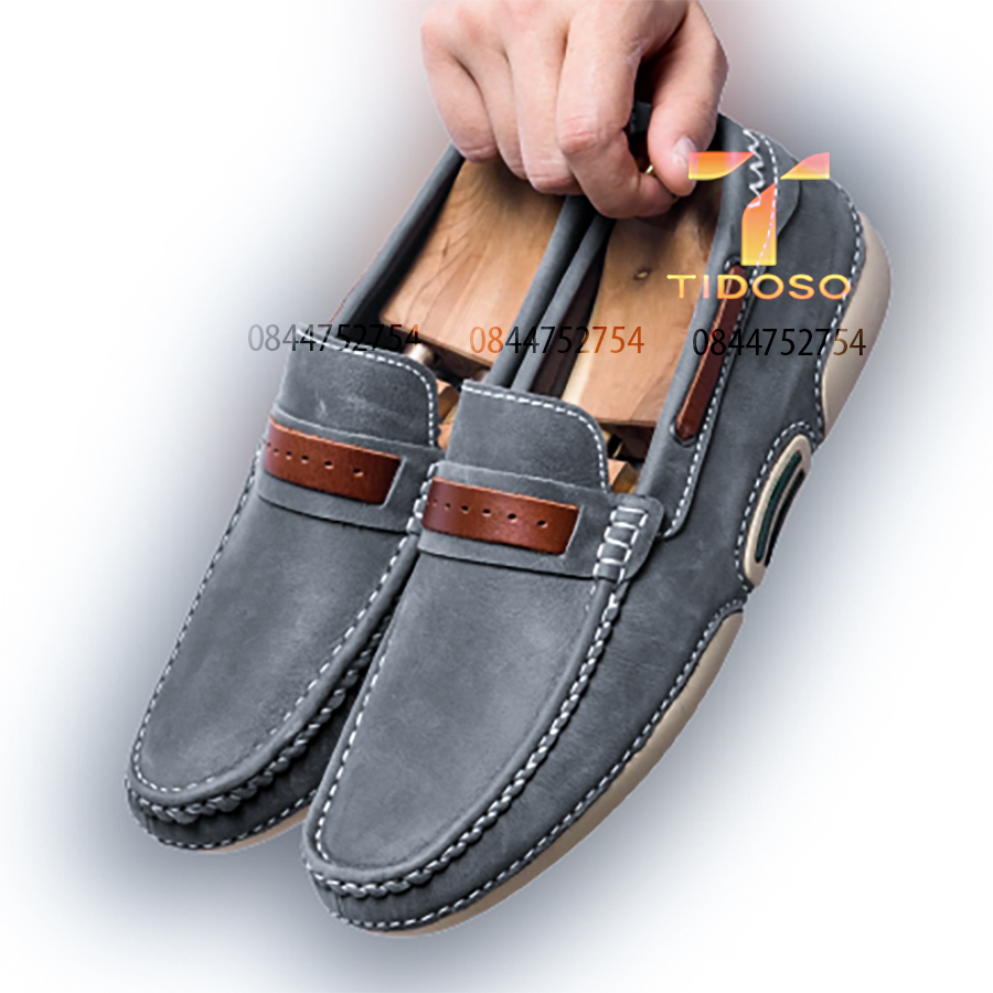 GIÀY LƯỜI NAM DA BÒ CAO CẤP ⚡FREESHIP⚡ ĐẾ KHÂU  3 LỚP SIÊU BỀN - GIÀY MỌI PHONG CÁCH SANG TRỌNG LỊCH SỰ - BẢO HÀNH 12T