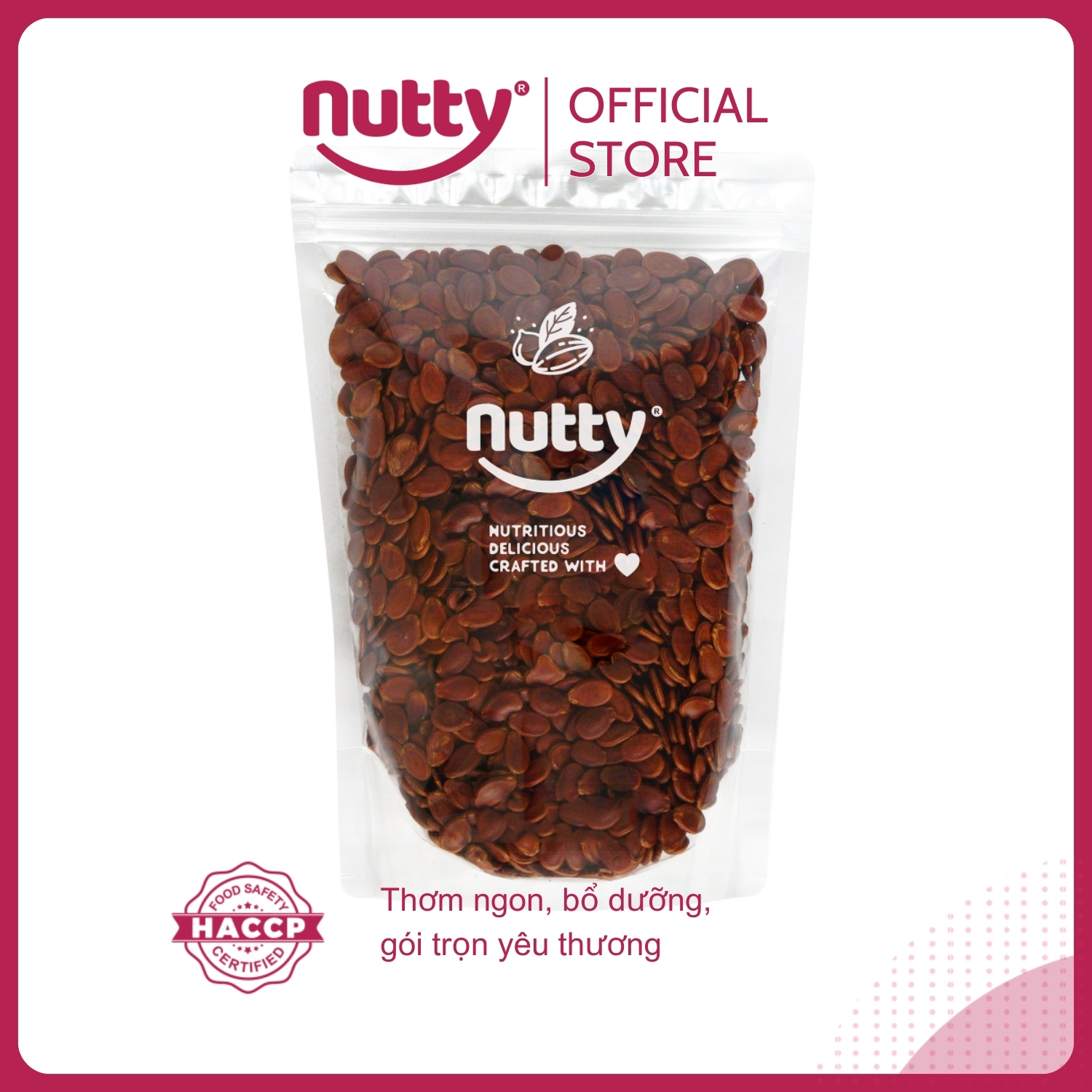 Hạt dưa nguyên vỏ Nutty - Hạt rang nguyên vị, không chất tạo màu, không chất bảo quản - Món ăn vặt lành mạnh