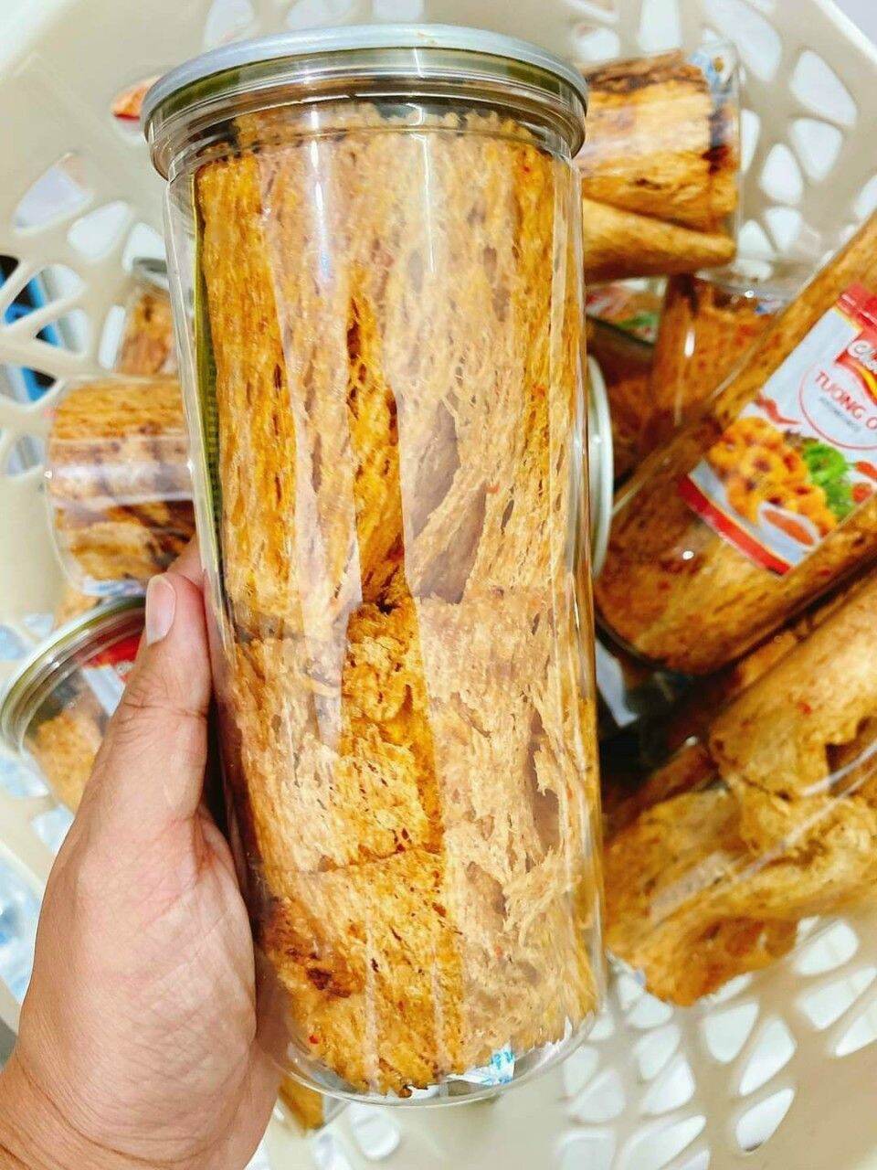 Mực cán tẩm vị.
