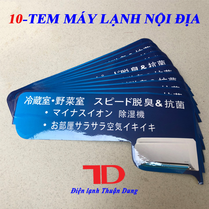 Combo 10 Tem Máy Lạnh nội địa Nhật mẫu 4