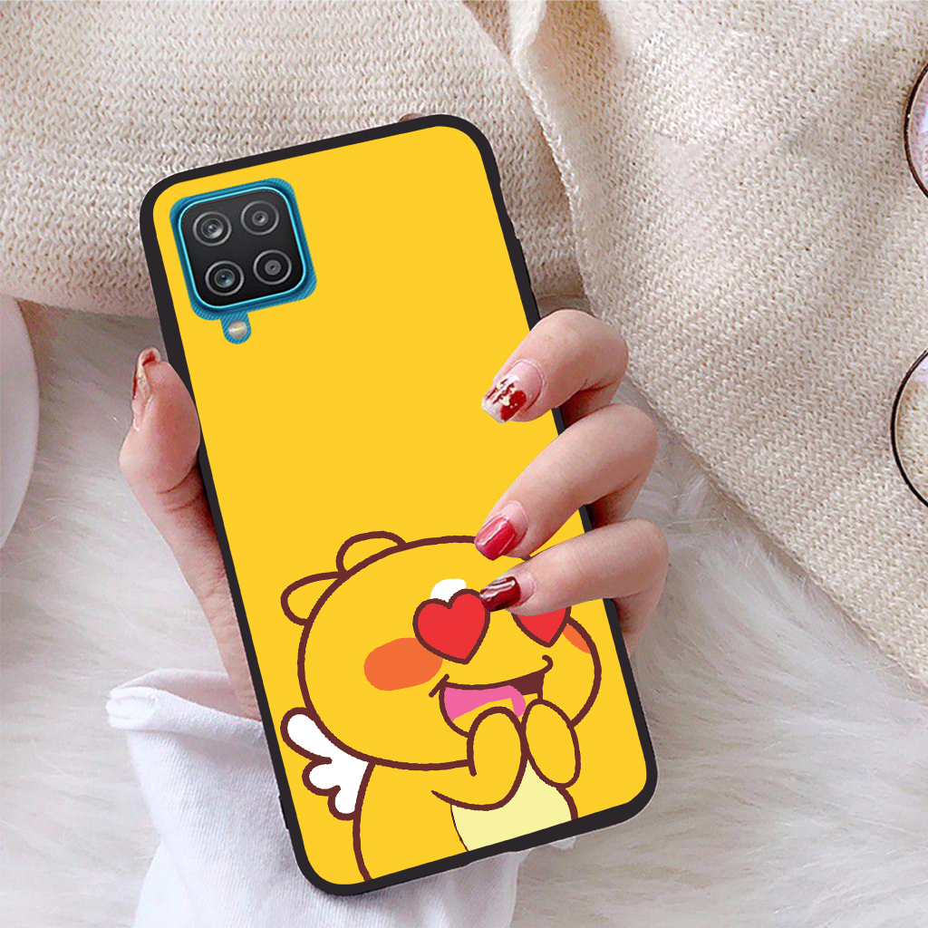Ốp lưng iCase dành cho Samsung Galaxy A12 viền dẻo TPU BST Khủng Long Lai Ong