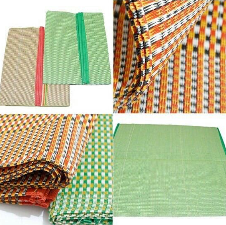 Chiếu lác nhựa siêu bền chắc, dễ giặt gấp gọn, chiếu nhựa dày kích thước 1m6x2m hàng việt nam cao cấp_HCM - Nemtot Bedding