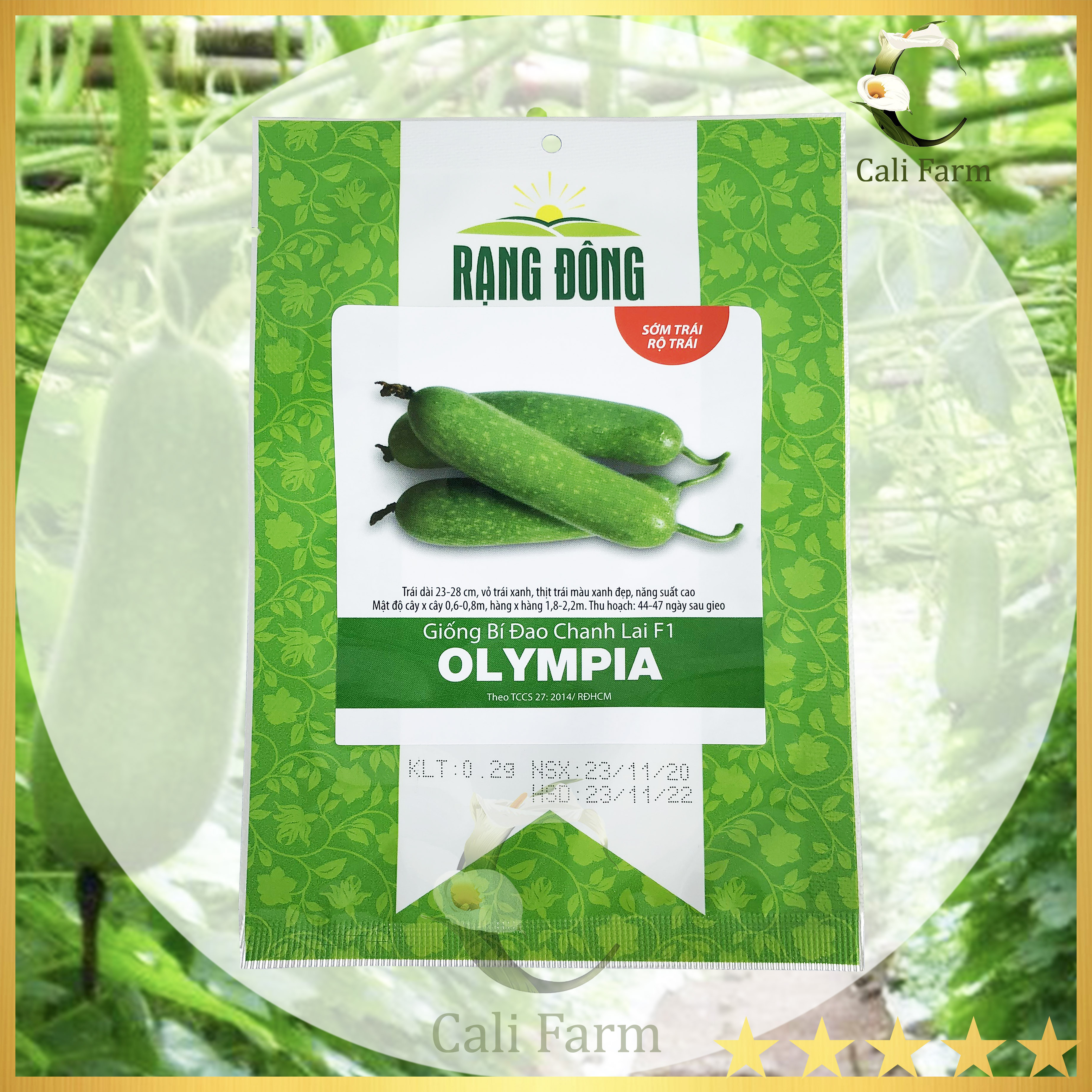 Hạt Giống Bí Đao Chanh OLYMPIA Rado (0.2gr)
