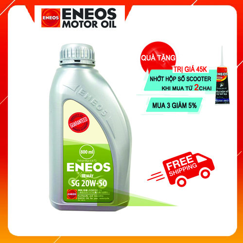 Dầu nhớt eneos dành cho động cơ xe số sg 20w-50 800ml
