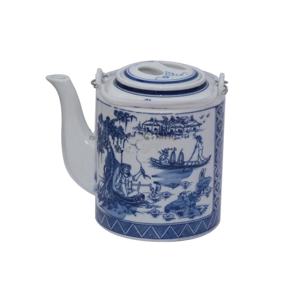 Ấm trà sứ Bát Tràng  Ấm tích pha trà Loại Nửa Lít