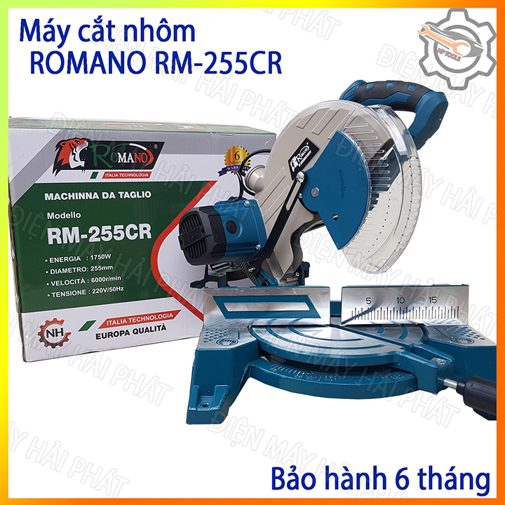 Máy cắt nhôm dây curoa romano rm-255cr chạy dây curoa bảo hành 12 tháng