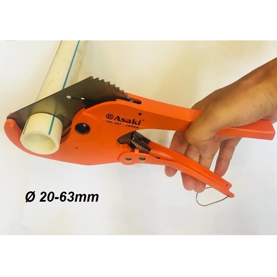 Kéo Cắt Ống Nhựa Pvc 63mm Asaki Ak-0087,  hàng chính hãng