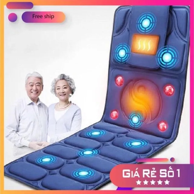 Nệm mát xa, nệm massage toàn thân nhiều tư thế nhiệt hồng ngoại dễ dàng gấp gọn, Nệm Massage Trị Liệu Nhật Bản Nệm Massage Toàn Thân Cao Cấp bảo hành 12 tháng